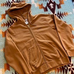 NWT Carhartt golden brown zip up hoodie